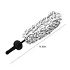 2pcs Wheel Barrel Brush Microfiber Wheel Cleaner Brush Removable Cover Auto Tire Cleaning Scrubber Auto Accessories for Car Maintenance Vehicle Wash Tool (black)