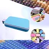 Organisateur de plateau de peinture au diamant, plateau d&rsquo;art en diamant pour l&rsquo;artisanat de bricolage (bleu, rose)