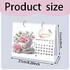 DIY 2027 Diamond Painting Calendar Art Kit Paper Desk Calendar Desktop Decoration Craft Kit