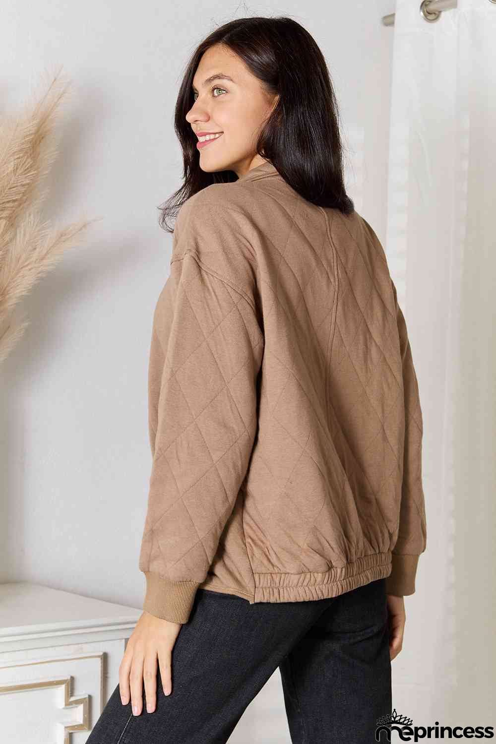 Heimish Full Size Zip-Up Jacket with Pockets