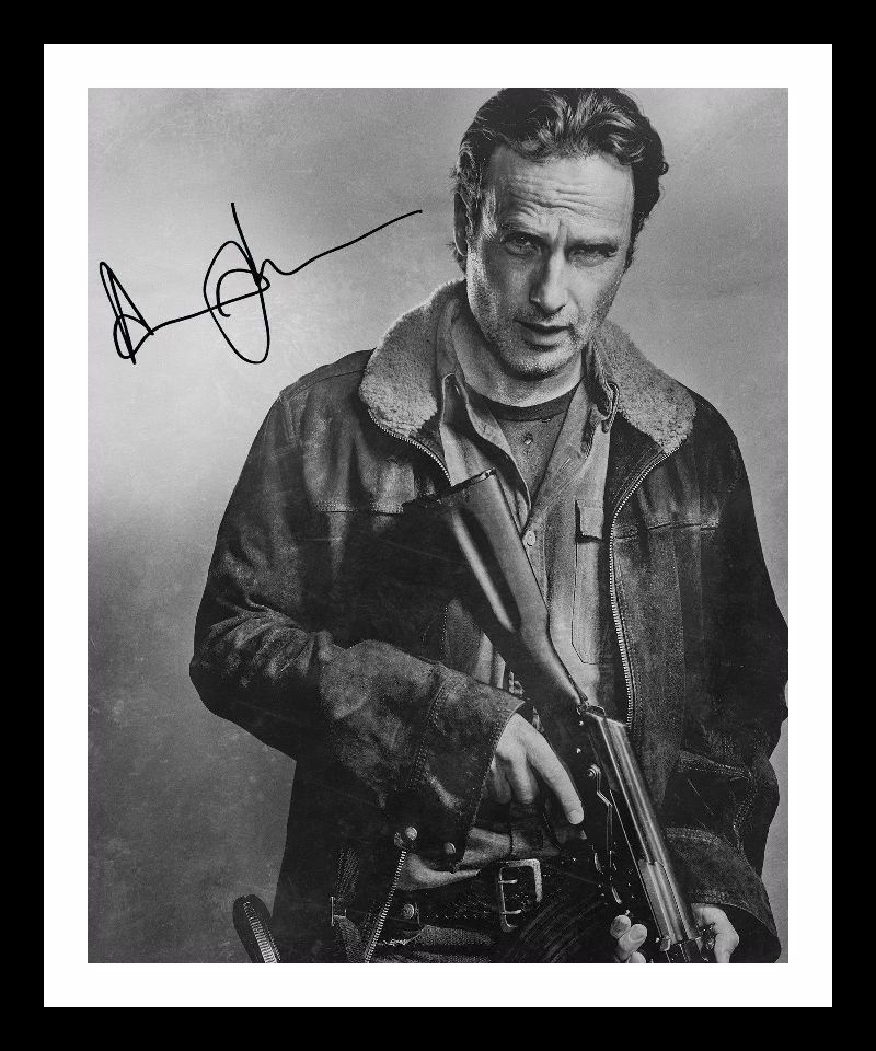 Andrew Lincoln - The Walking Dead Autograph Signed & Framed Photo Poster painting 10