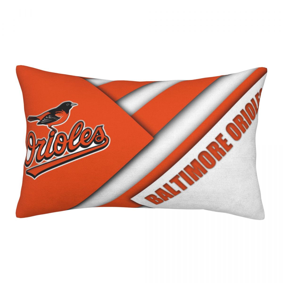 Baltimore Orioles Abstract Art Rectangular Printed Pillow Cases