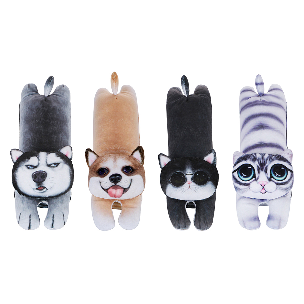 

3D Cartoon Animal Car Seat Belt Cover Plush Seatbelt Shoulder Pad Cushion, Glasses cat shoulderpads, 501 Original