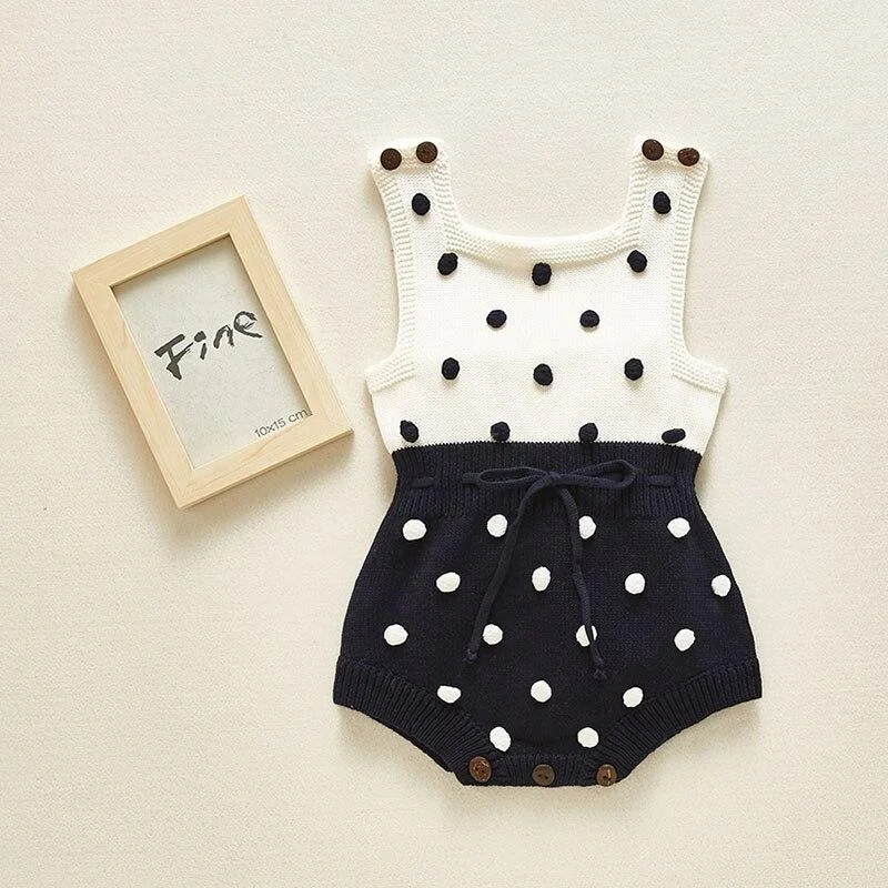 Baby Girl Boy Sleeveless Romper Jumpsuit 0-24M Baby Knitting Rompers Cute Overalls Newborn Baby Girls Boys Clothes Infantil
