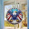 5D Diamond Painting Double Sided Effect  Stained Glass Panel Decorative Home Garden Decoration Hanging Kit(Eagle)