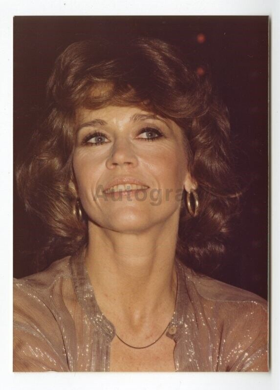 Jane Fonda - Candid Photo Poster paintinggraph by Peter Warrack - Previously Unpublished