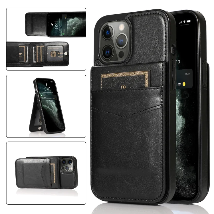 Luxury Leather Cards Wallet Phone Case For IPhone
