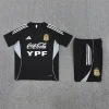Kids Kit Argentina 25-26 Short-sleeve Tracksuit Black Chandal  