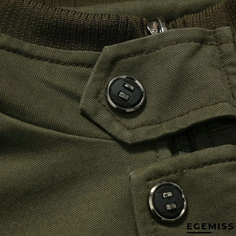 Bomber Jackets Coats Men Cotton Casual Workout Military Jacket Men | EGEMISS