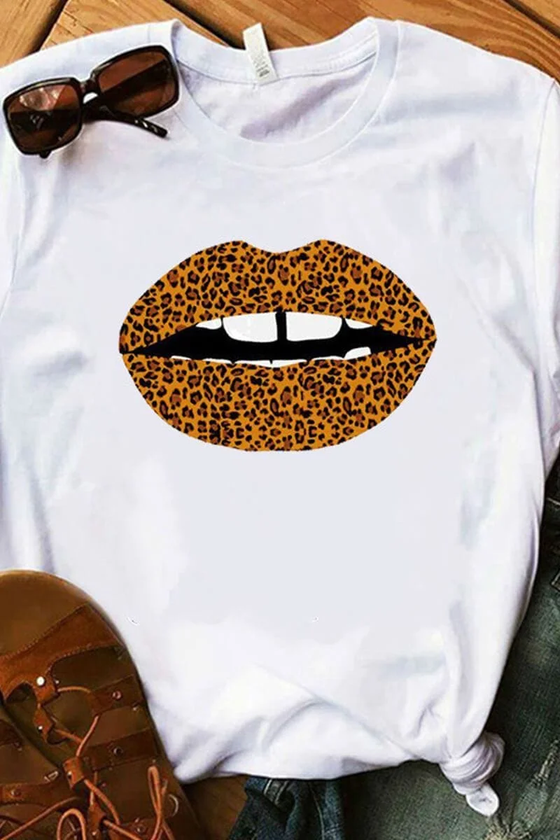 Fashion Lip Print T-Shirt