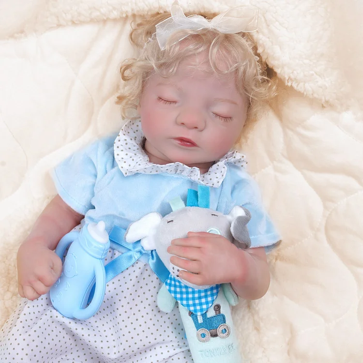 Babeside 17" Realistic Reborn Baby Doll Infant Girl Aurora with Washable Body for Pleased Bathing