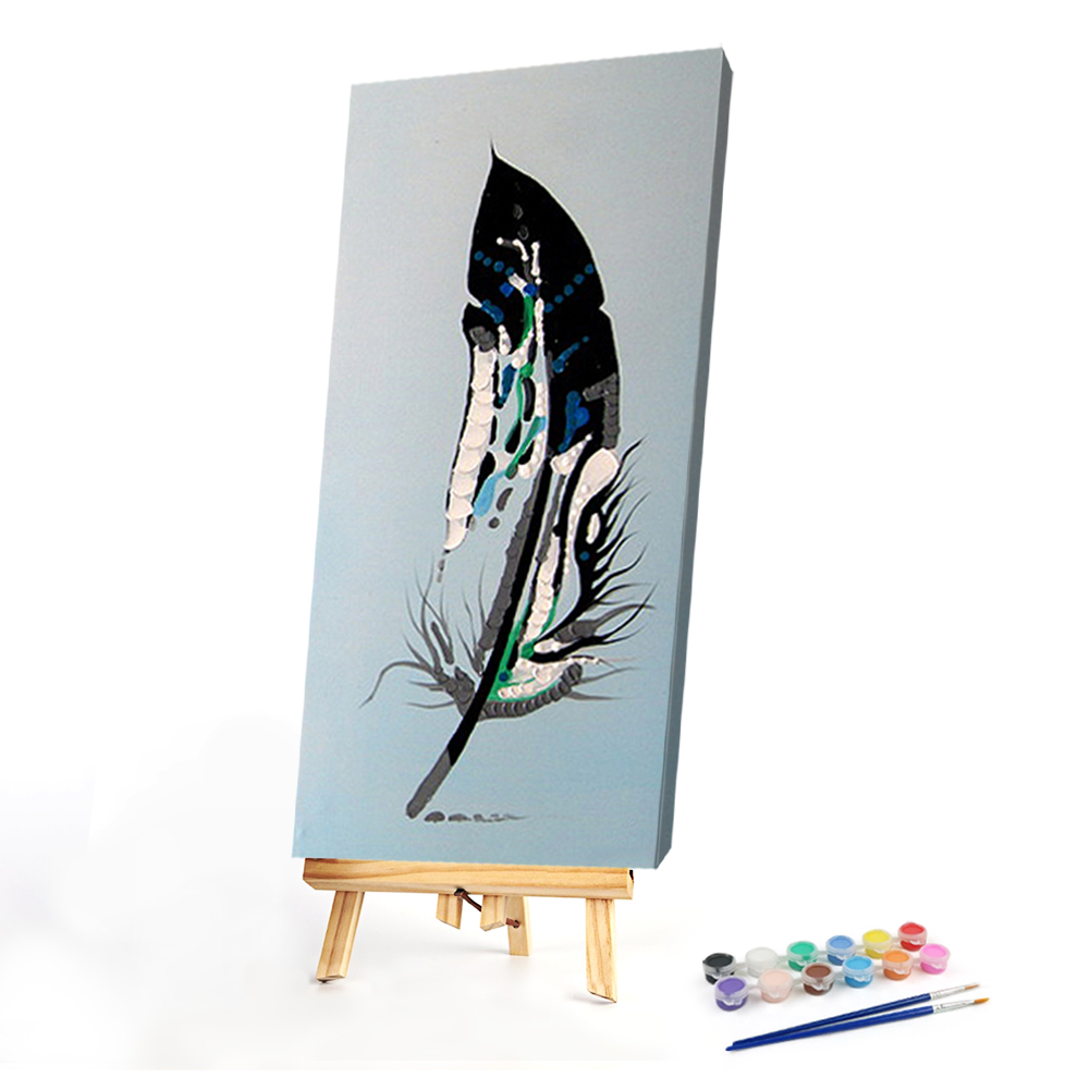 

40*80CM - Paint By Numbers - Feather (Big Size), 501 Original