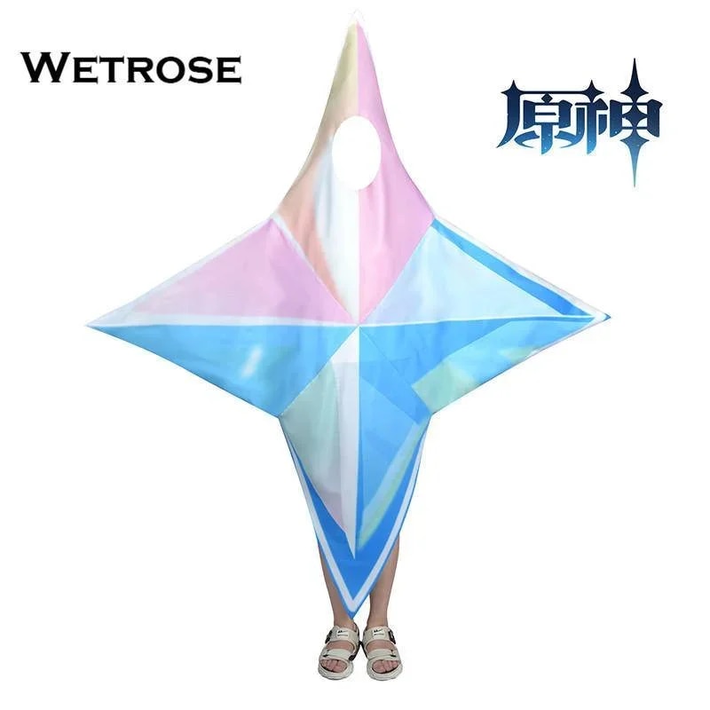 [Wetrose] Genshin Cosplay Costume Primogem Impact Primordial Stone Origin Beginning Prehistoric Rock Essential Gem Halloween