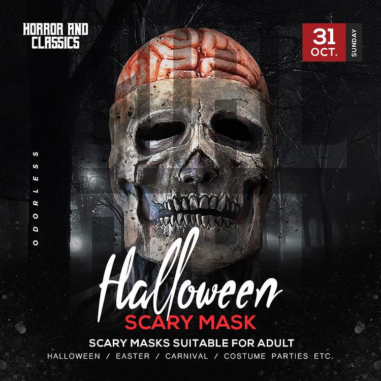 ✨Halloween Promotion-50% OFF✨Halloween scary mask（Buy 2 Free Shipping）
