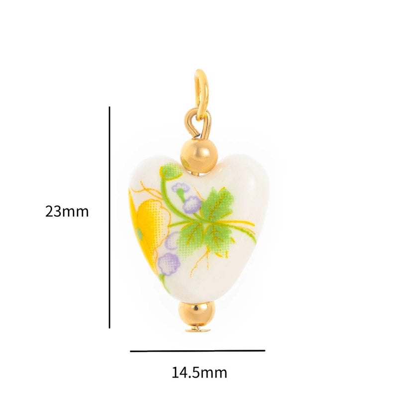 1 Piece 14*18MM 304 Stainless Steel Zircon Geometric Polished Pendant Jewelry Accessories