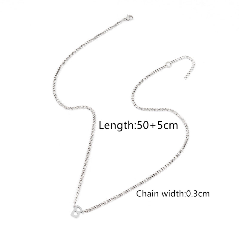 Minimalist Classic Style Letter 201 Stainless Steel 304 Stainless Steel Men’s Pendant Necklace Men Pendant Necklaces