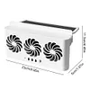 Solar Car Exhaust Fan with 3 Air Outlets Car Radiator Cooling Fan for All Cars