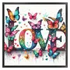 Love Butterfly-11CT Stamped Cross Stitch 40*40cm/15.75*15.75in tapestrymarket