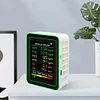 6 In 1 Air Quality Monitor Accurate PM2.5 PM10 HCHO TVOC CO2 CO Detector