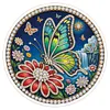 DIY Pearl Painting Art Kit,Round Dust-proof Outer Frame with Tassel Hanging Kit