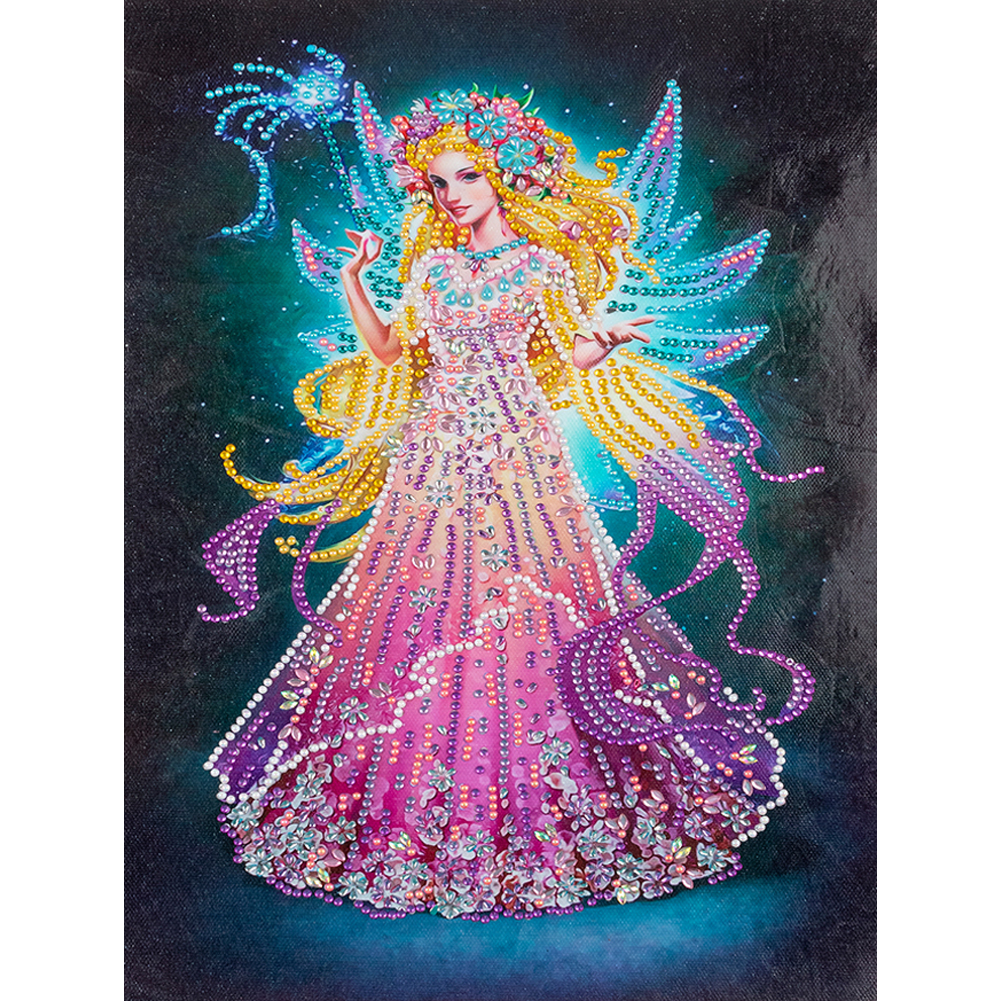 

Lady Wings Fairy - Special Shaped Diamond Painting - 30*40CM, 501 Original