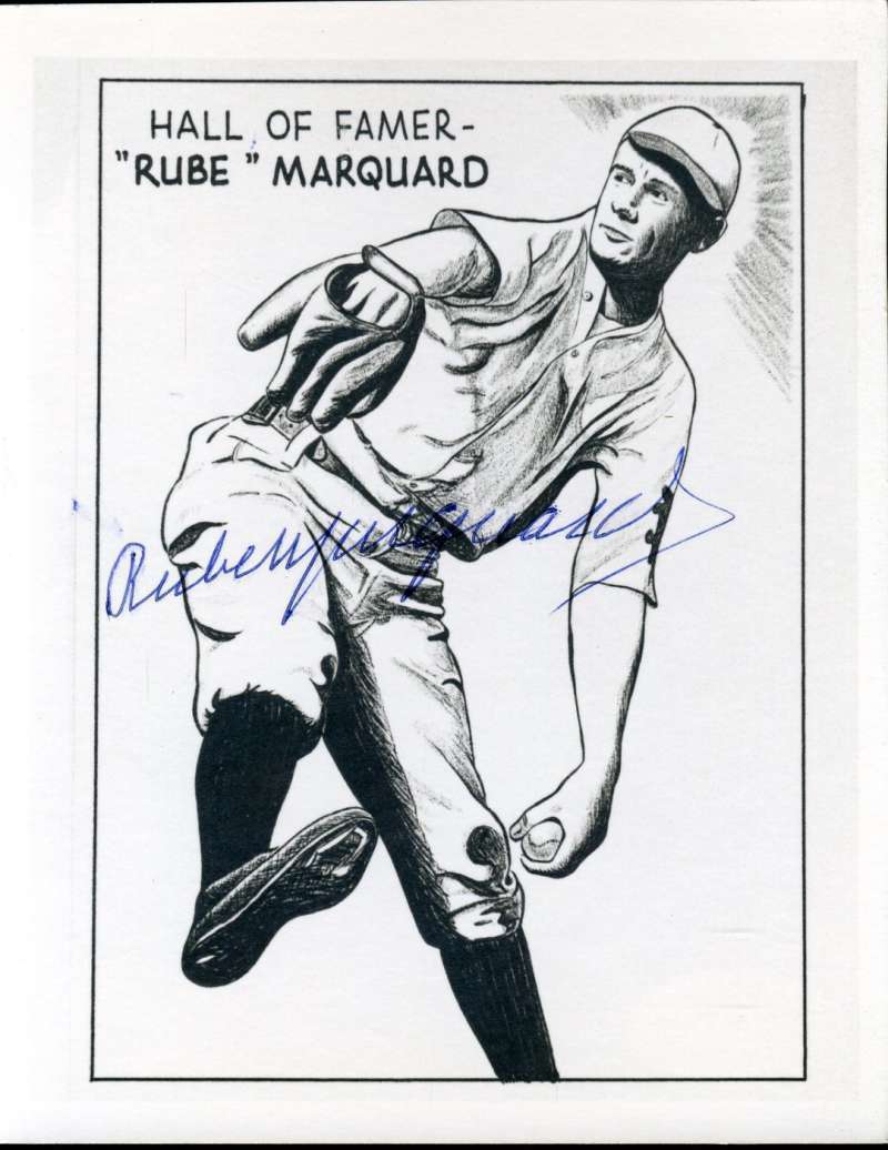 Rube Marquard Jsa Signed Certified 4x5 Photo Poster painting Authentic Autograph