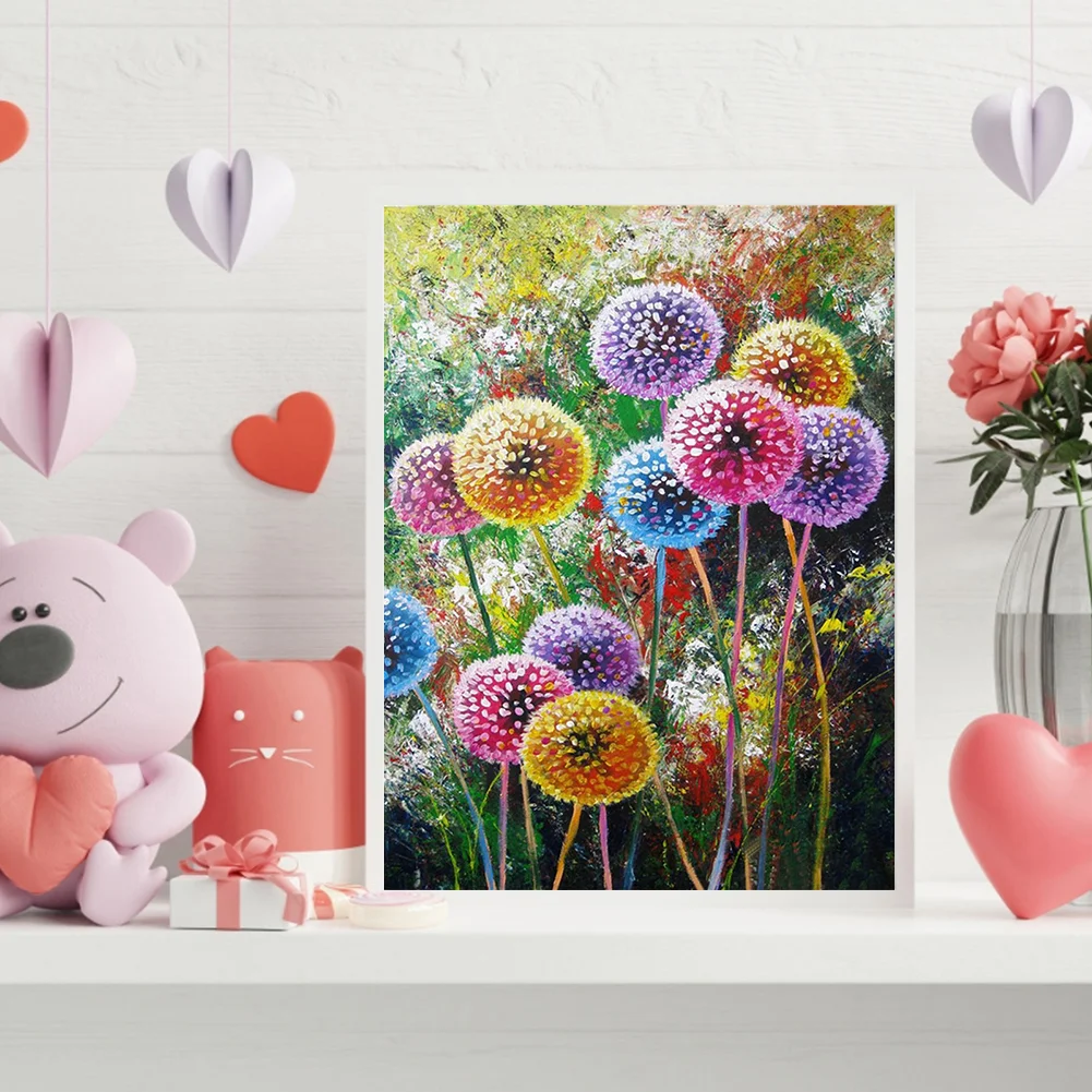 Full Counted Cross Stitch 11CT - Colorful Dandelion(30*40cm)