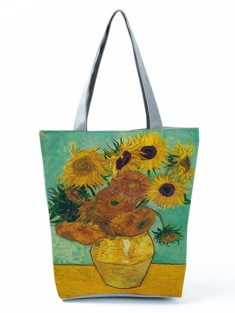Zipped Tote Bag - Oil Painting