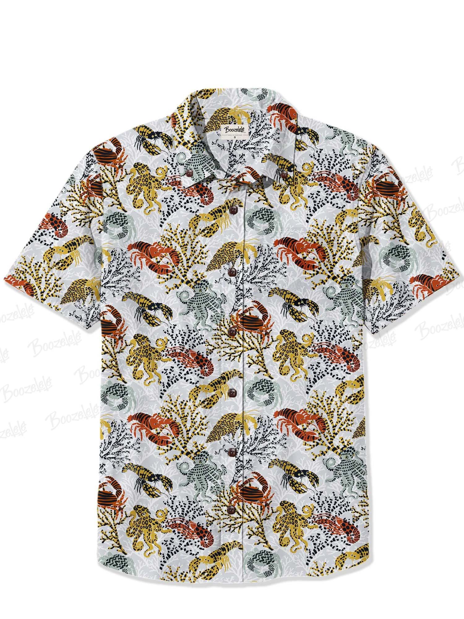 【Annick X Boozelele】Vibrant Coral Reef - 100% Cotton Shirt
