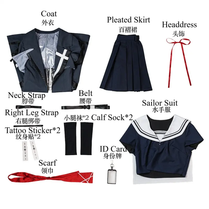 [Wetrose] Pre-Order Wuthering Waves Chisa Game Outfit Cosplay Costume