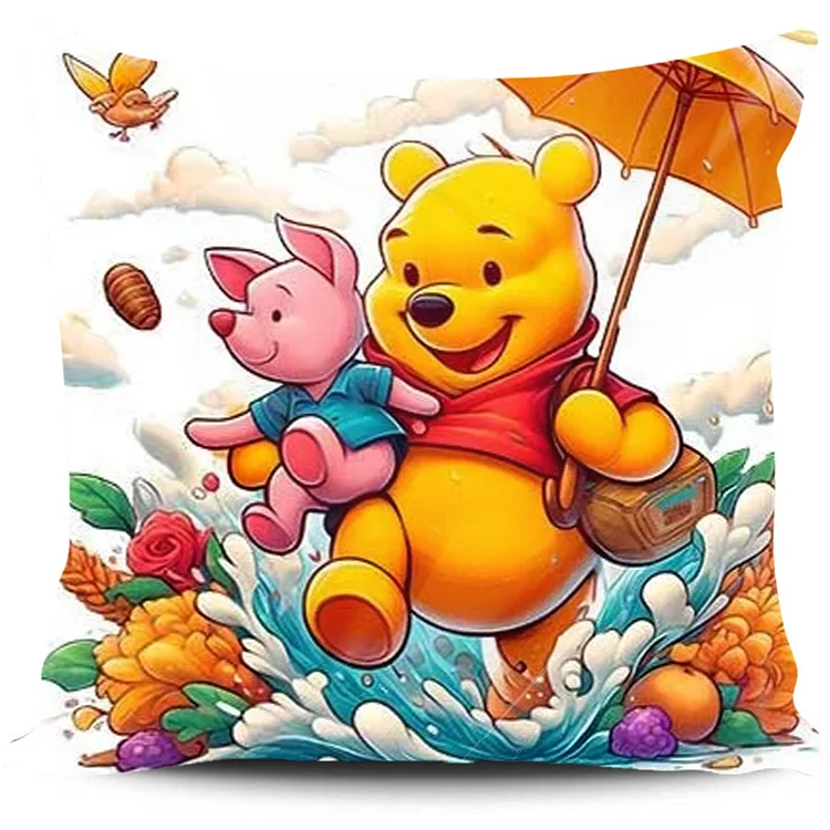 Cross Stitch Pillow - Winnie the Pooh (45*45cm) gbfke