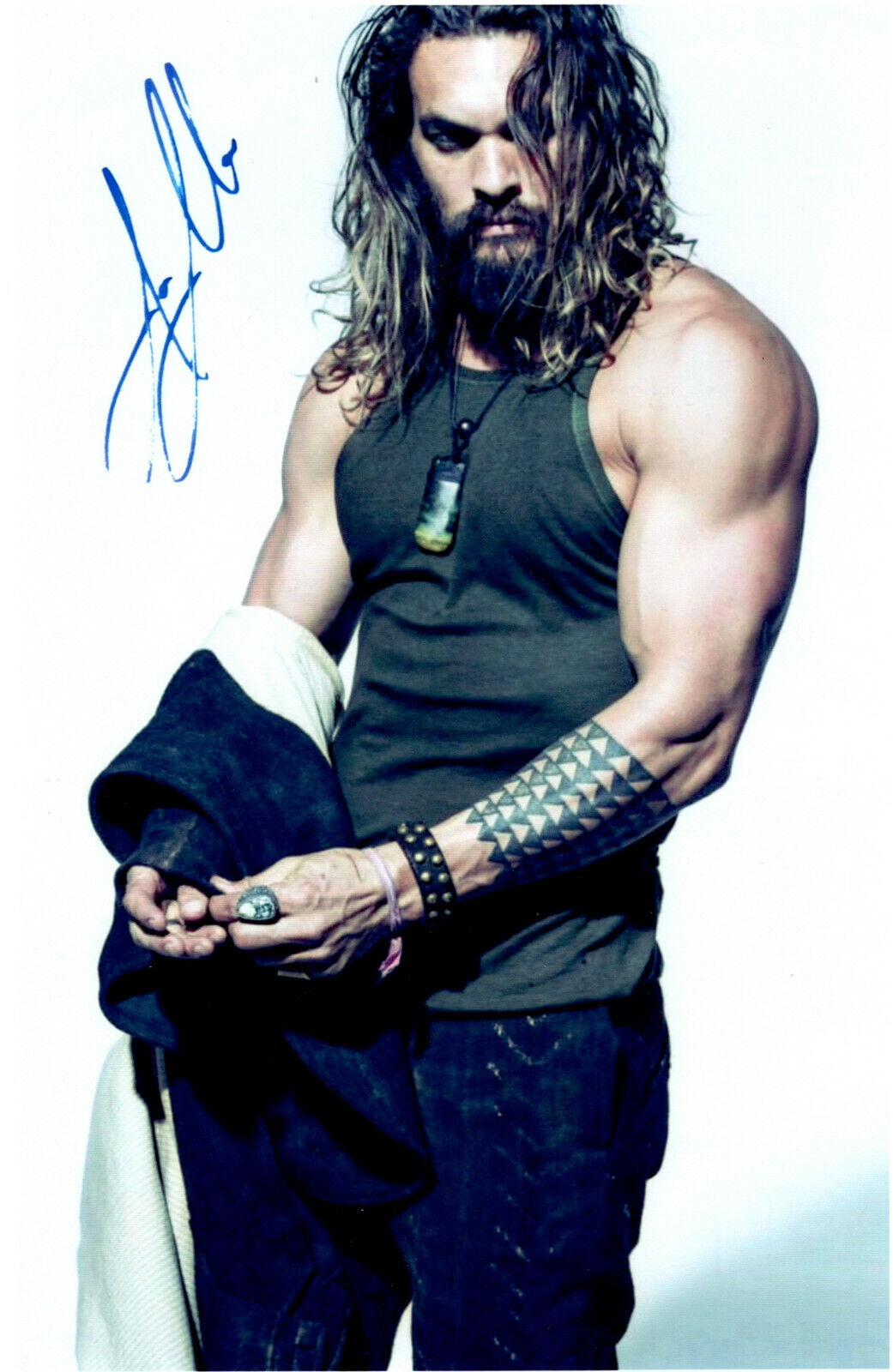 JASON MOMOA Signed Photo Poster paintinggraph - Film Star Actor / Producer - preprint