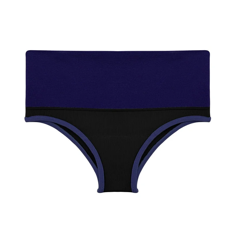 FINETOO High Waist Sexy Women Panties Lingerie Underwear Patchwork Underpants Woman Bodyshaper Briefs Seamless Girl Pantys M-XL