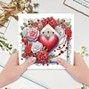 6Pcs Diamond Painting Love Flower Gifts Diamond Painting Greeting Card for Adults Beginners