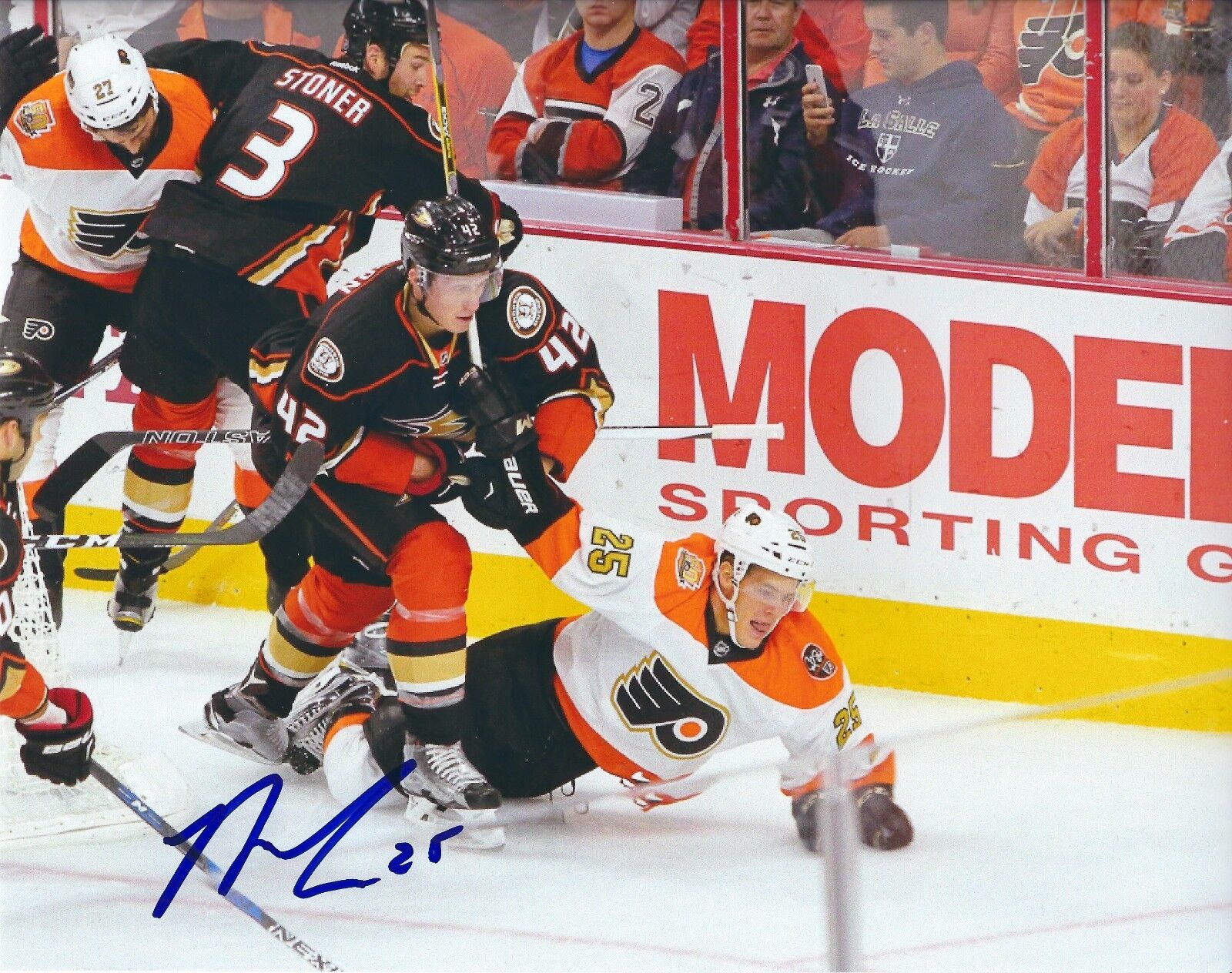 Signed 8x10 NICK COUSINS Philadelphia Flyers Photo Poster painting - COA