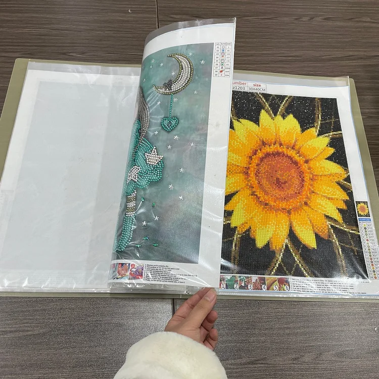 Diamond Painting Storage Book Beads Container Clear Loose Leaf A5