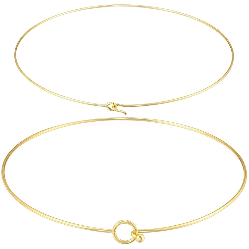 Casual Minimalist Geometric 304 Stainless Steel 18K Gold Plated Choker
