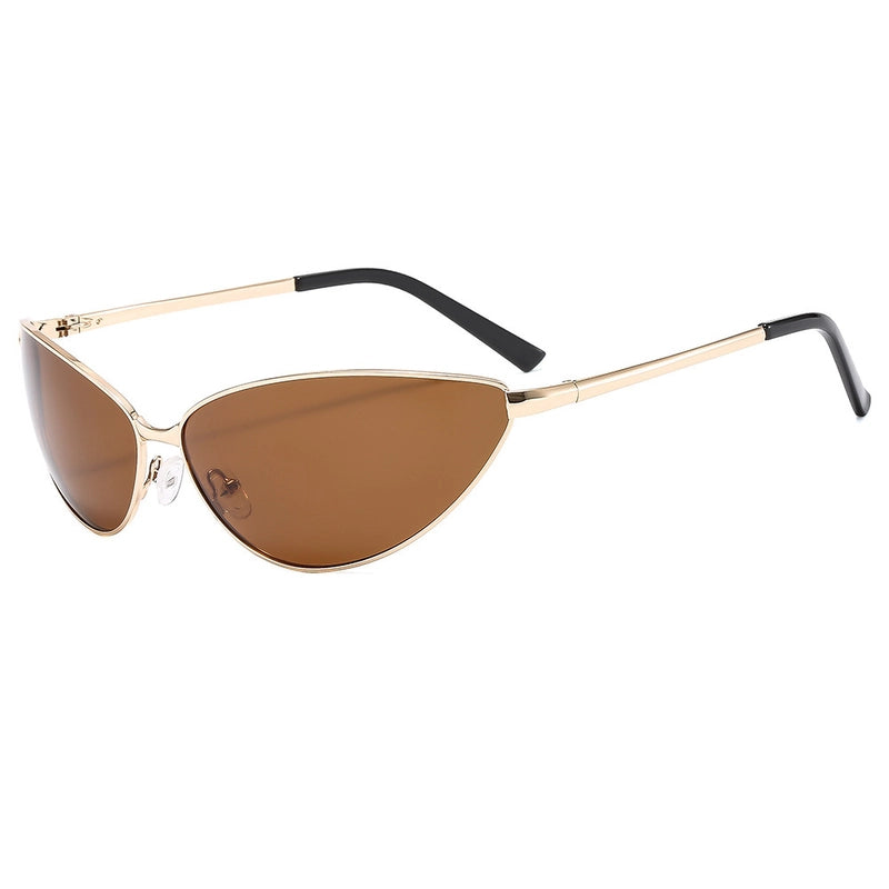 Basic Minimalist Streetwear Solid Color Pc Cat Eye Full Frame Women’s Sunglasses