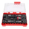 Countersink Drill Bits Set 5PCS Two-Flute Alloy Tapered Bits Wood Countersink Bit Set W/ Adjustable Depth Stop Collar & Wrench for Woodworking Plywood & MDF DIY