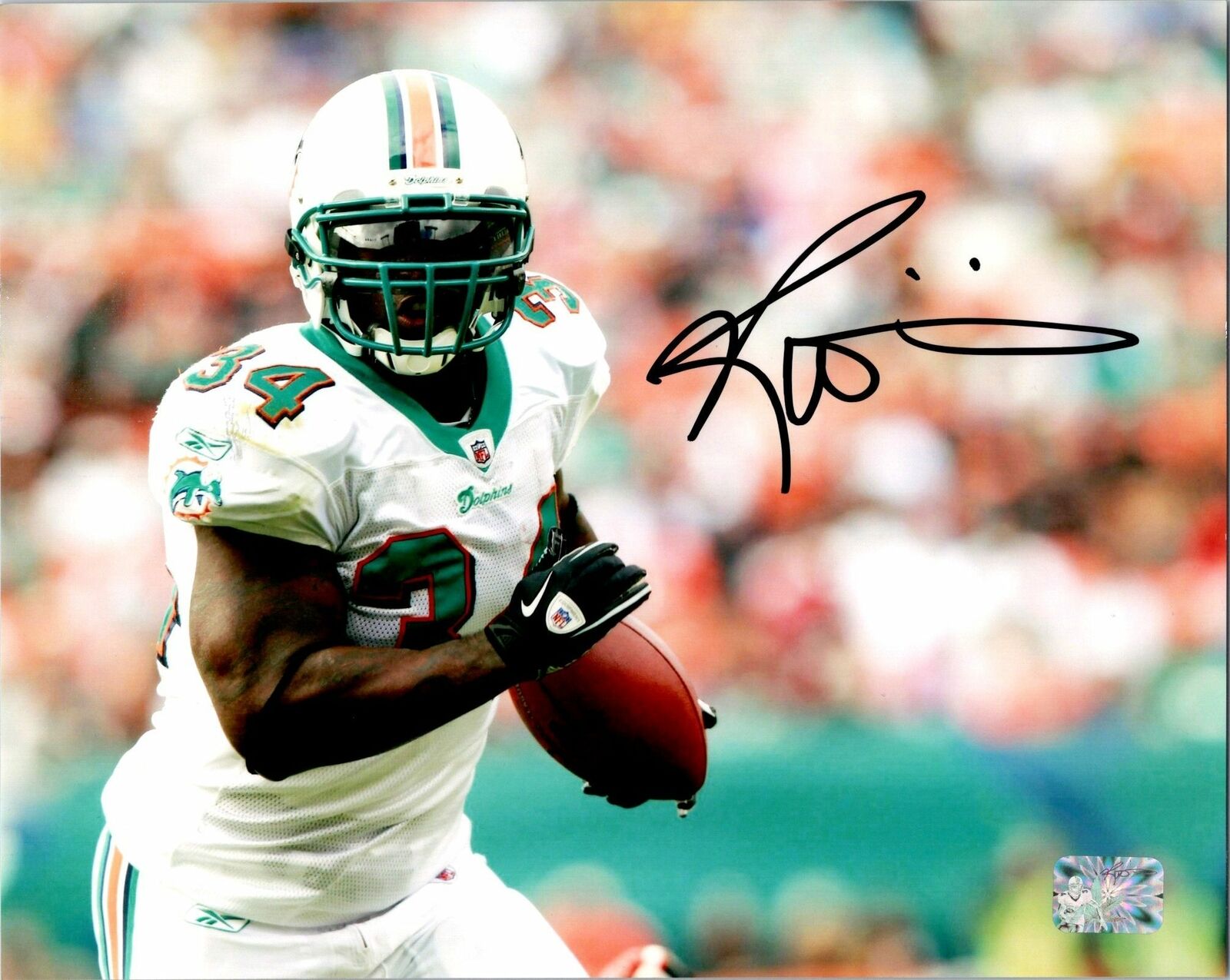 Ricky Williams Signed 8x10 Photo Poster painting Miami Dolphins Personal Hologram NFL COA