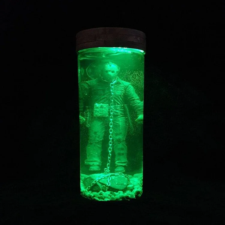 Friday the 13th Jason Voorhees Collector Water Lamp Part 6 Jason Lives Final Display