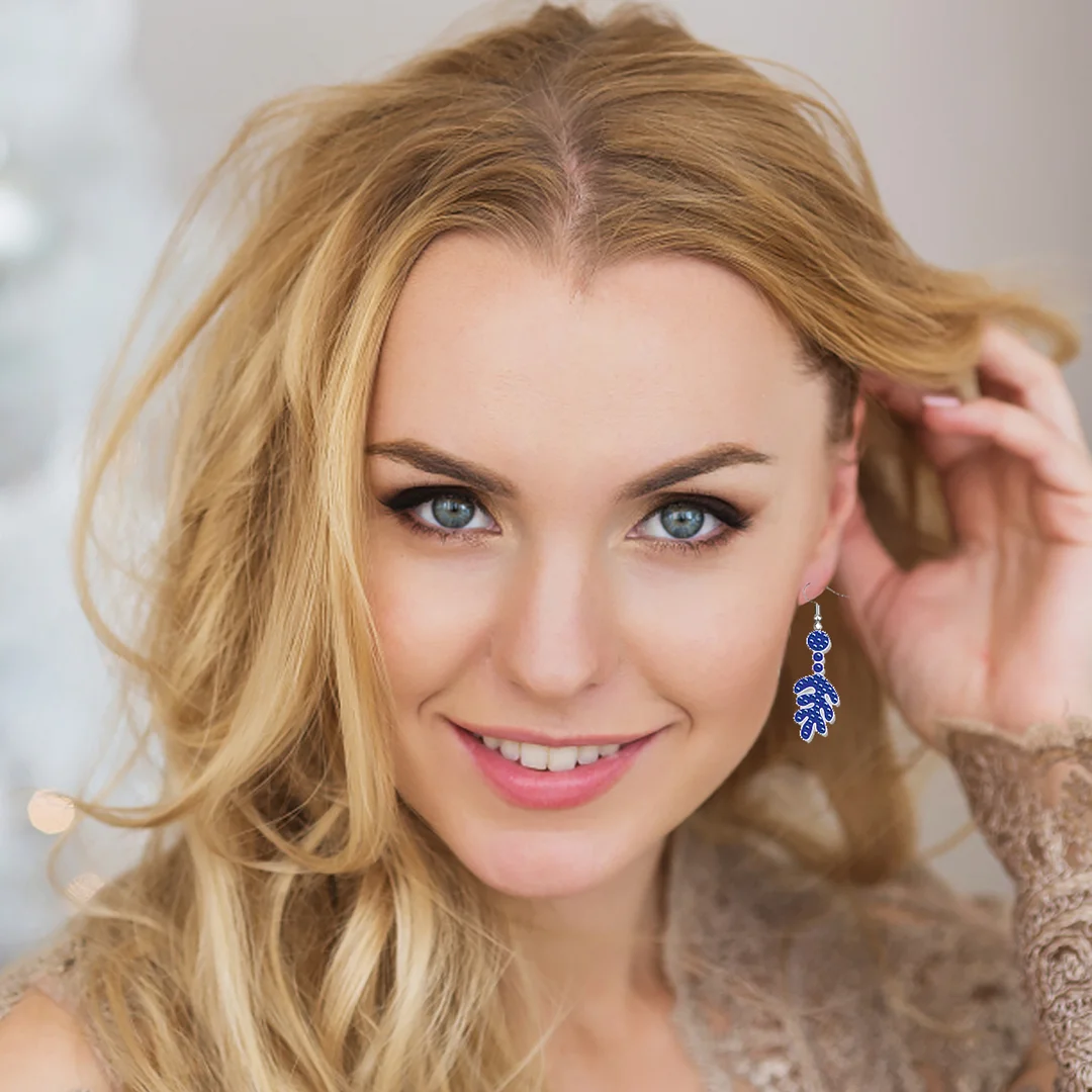 12 Pairs Geometry Diamond Painting Earrings DIY Diamond Art Earrings for Adults