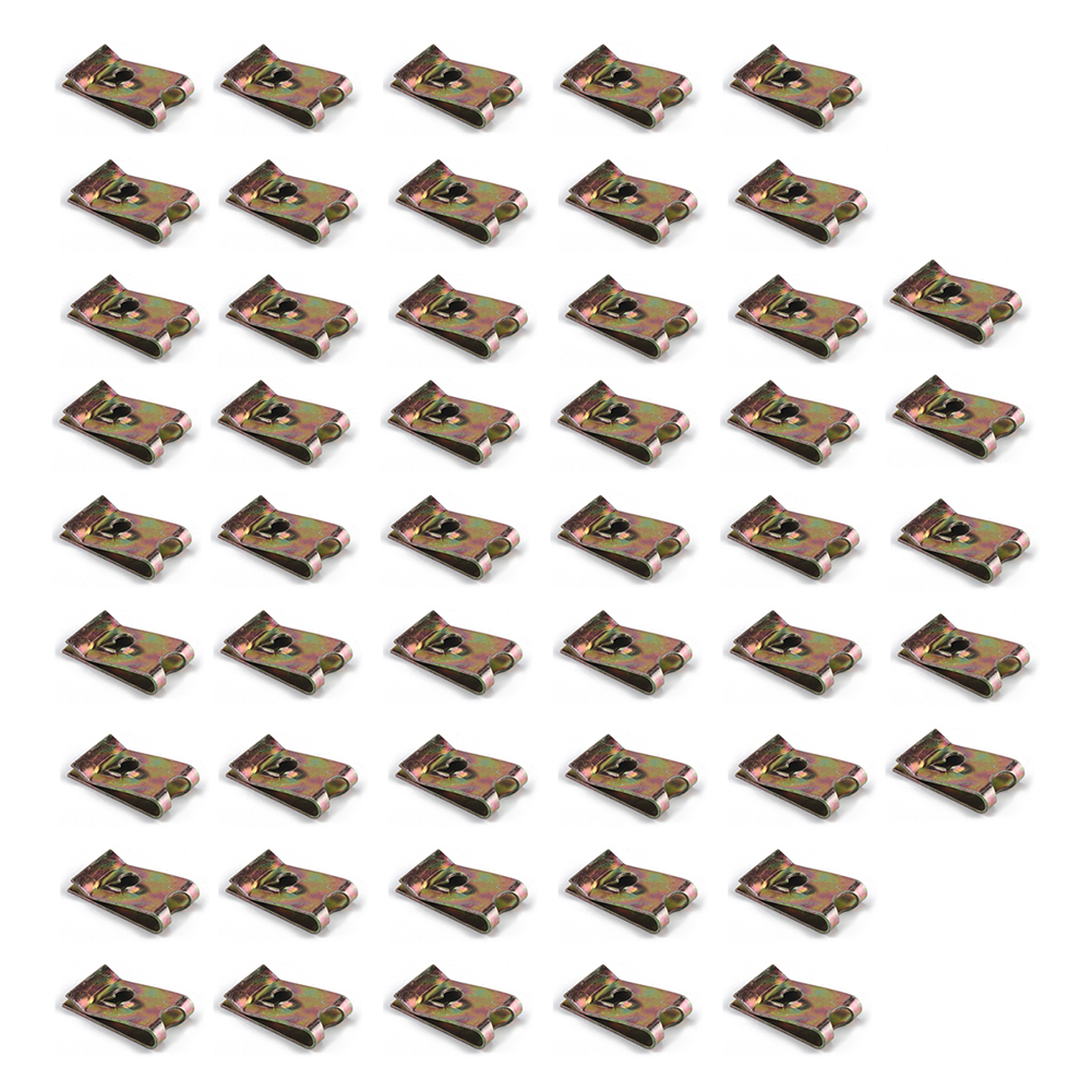 

50pcs U Type Nuts Car Interior Auto Door Trim Panel Fastener Clip U Nuts, No.8, 501 Original