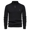 Men's Stand Collar Half Zip High Quality Sweater