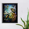 >SALE<5D DIY Full Round Drill Diamond Painting Stained Glass Bee Kit Home Decor(A3028)