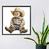 Diamond Painting -DIY Round Drill Cowboy Kid