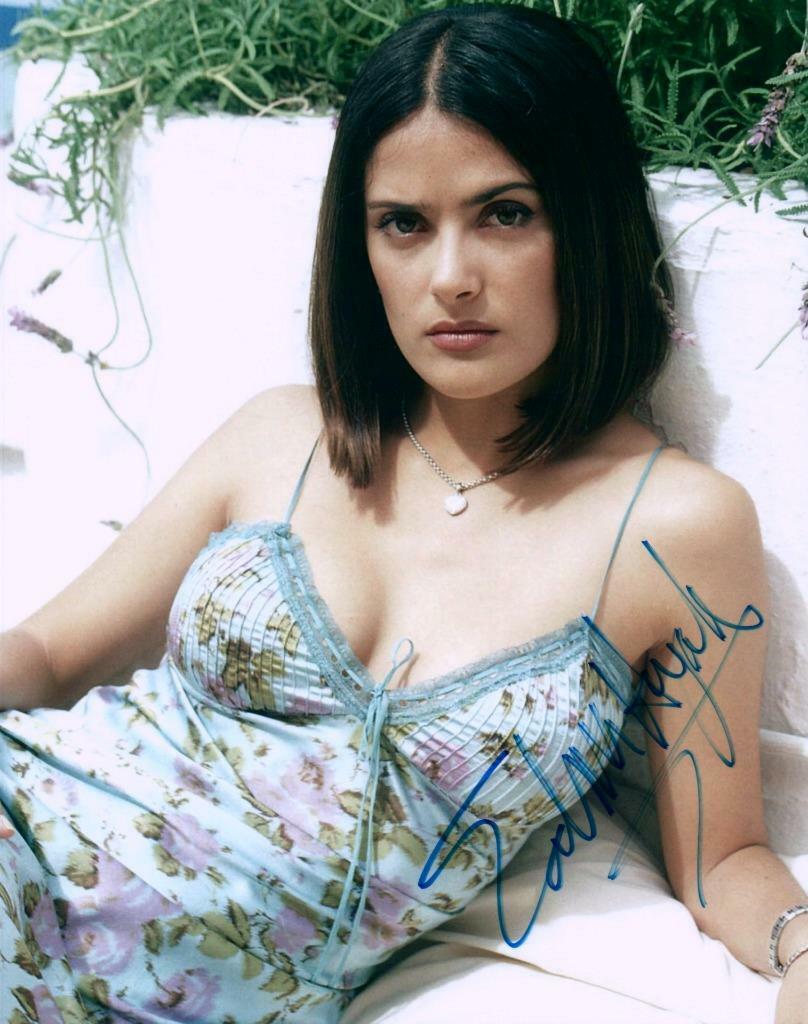 Salma Hayek autographed 8x10 Photo Poster painting Really nice signed Photo Poster painting and COA