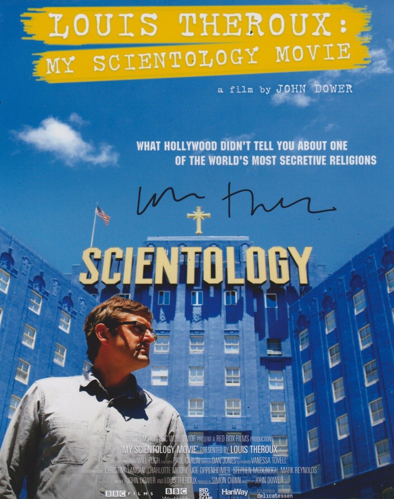 Louis Theroux Signed My Scientology Movie 10x8 Photo Poster painting AFTAL