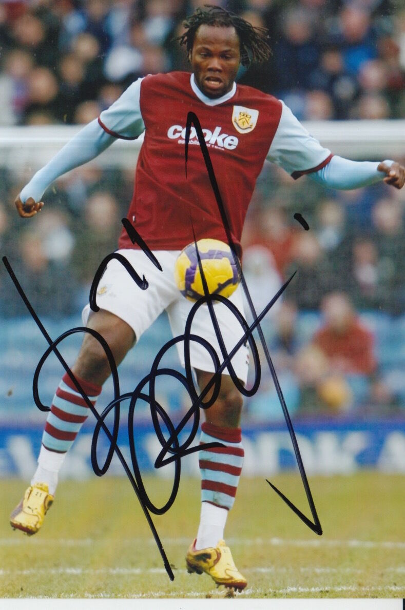 BURNLEY HAND SIGNED ANDRE BIKEY 6X4 Photo Poster painting 3.