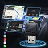 2 in 1 Wireless CarPlay Android Auto Adapter Plug & Play for Factory Wired Cars